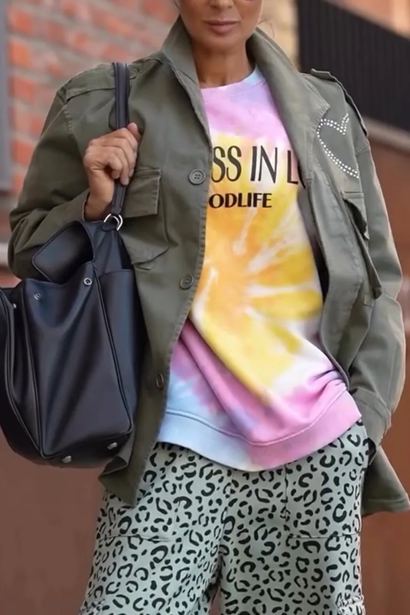 Women's solid color cropped trench coat